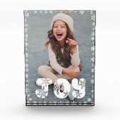 Bloc de photo de vacances de Noël de famille de (Devant)