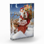 Bloc de photo du Père Noël sur le toit (Gauche)