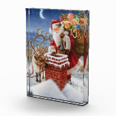 Bloc de photo du Père Noël sur le toit (Droite)