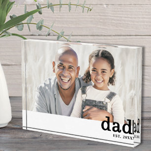 Bloc de photo simple pour papa établi