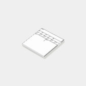 Bloc de Statistiques D&D Post-It (Incliné)