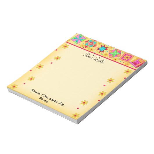 Bloc de surface Bloc-notes jaune (Tourné)