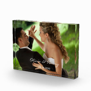 Bloc fait sur commande de photo de mariage