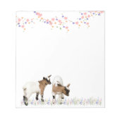 BLOC-NOTE 花とかわいい子ヤギのメモ♡ (Devant)