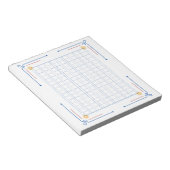 Bloc-note 飾り原稿用紙＜青＞144字[bl01] (Incliné)