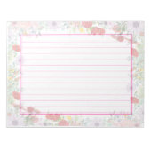 Bloc-note 飾り罫線用紙＜桃＞[pk11] (Devant)