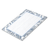 Bloc-note 飾り罫線用紙＜青＞13行[bl17] (Incliné)