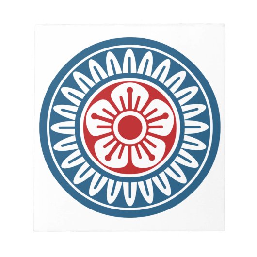 BLOC-NOTE 麻雀牌 1筒 イーピン_ロゴのみ-01 (Devant)