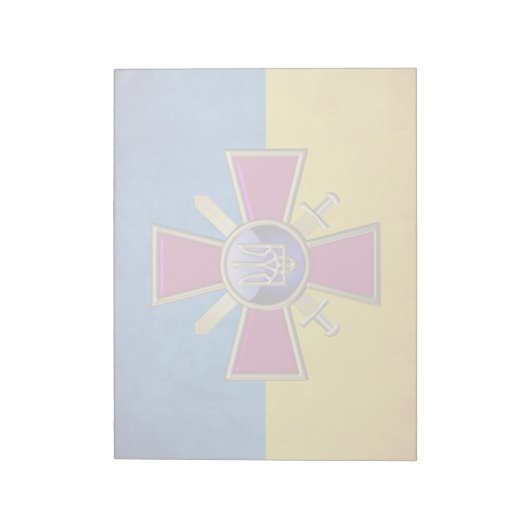 Bloc-note [100] Emblème des forces terrestres ukrainiennes (Tourné)
