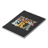Bloc-note 100 jours d'école ère groovy enseignant enfants (Tourné)