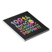 Bloc-note 100 jours d'école et fille toujours branchée  (Incliné)