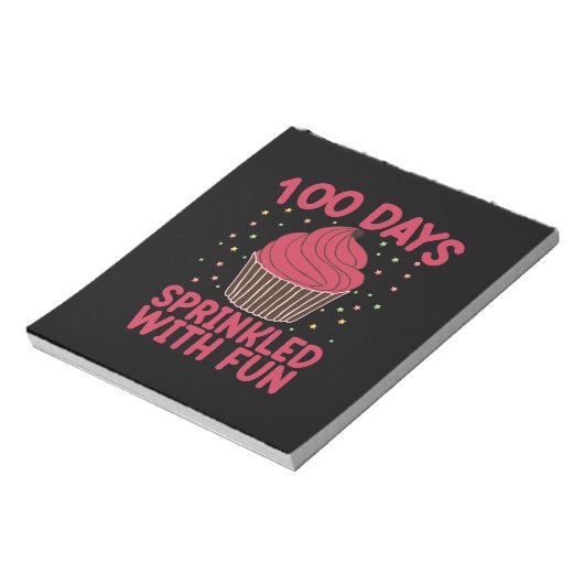 Bloc-note 100 Jours Parsemés De Fun Cupcake Écolière (Tourné)