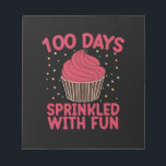 Bloc-note 100 Jours Saupoudrés De Fun Cupcake School Girl<br><div class="desc">100 Jours Saupoudrés De Fun Cupcake 100E Jour De T-Shirt Fille École</div>