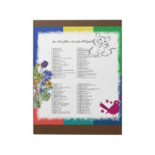 Bloc-note 100 mots les plus courants en espagnol (Tourné)