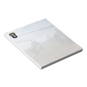 Bloc-note 101e timbre de la division aéroportée sur le nom d