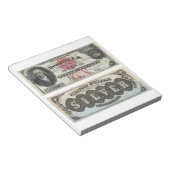Bloc-note 10 $ U.S. Banknote Silver Certificate 1878 (Incliné)