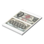 Bloc-note 10 $ U.S. Banknote Silver Certificate 1878 (Tourné)