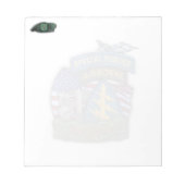 Bloc-note 10e Batterie de bérets verts des Forces spéciales  (Devant)