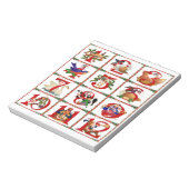 Bloc-note 12 jours de cadeaux d'impression d'édredon de Noël (Tourné)