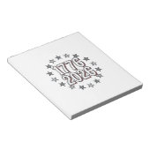 Bloc-note 1776 2026 Étoiles Patriotiques Design Vectoriel Vi (Incliné)