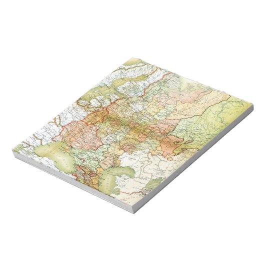 Bloc-note 1928 Carte de l'ancienne Union soviétique URSS Rus (Tourné)