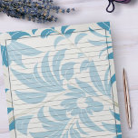 Bloc-note 1950 Turquoise Retro Design floral du milieu du si<br><div class="desc">Apportez la nostalgie des années 1950 avec ce Notepad en papier lin à la taille de la lettre du milieu du siècle 50 rétro. C'est le moyen idéal d'ajouter une dose de flair vintage et de capturer l'essence d'une époque révolue. Commandez dès maintenant et faites de votre écriture et des...</div>
