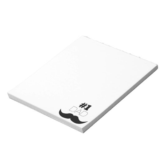 Bloc-note #1 Dad Black Mustache - Number One (Tourné)