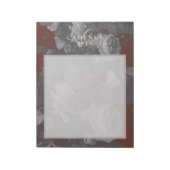 Bloc-note 2026 Floral Chic Artistic Typography Brick Red (Tourné)