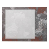 Bloc-note 2026 Floral Chic Artistic Typography Brick Red (Devant)