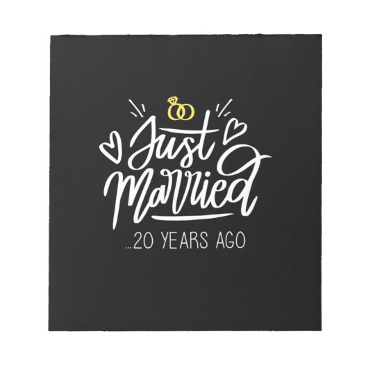 Bloc-note 20e anniversaire du Mariage (Devant)