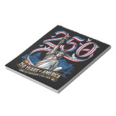 Bloc-note 250 ans anniversaire amérique 1776 2026 (Tourné)