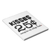 Bloc-note 25 Cents Baisers (Incliné)