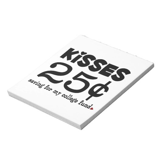 Bloc-note 25 Cents Baisers (Tourné)