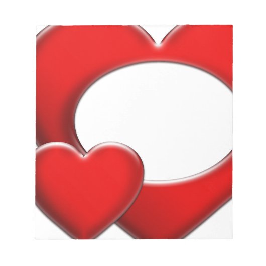 Bloc-note 2 Coeurs - cadre (Devant)