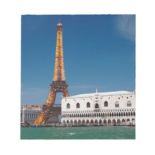 Bloc-note 2 pour 1 Venise et Paris - Mixte up World (Devant)