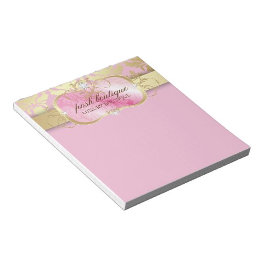 Bloc-note 311 Lavish Pink Platter Gold Damask (Incliné)