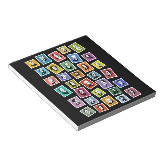 Bloc-note 32 portraits graphiques des plus grands compositeu (Incliné)