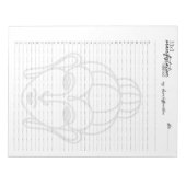 Bloc-note 33x3 Méthode de manifestation, Loi d'attraction (Devant)