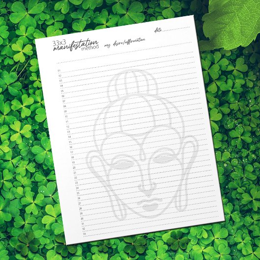 Bloc-note 33x3 Méthode de manifestation, Loi d'attraction