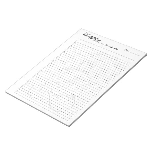 Bloc-note 33x3 Méthode de manifestation, Loi d'attraction (Incliné)