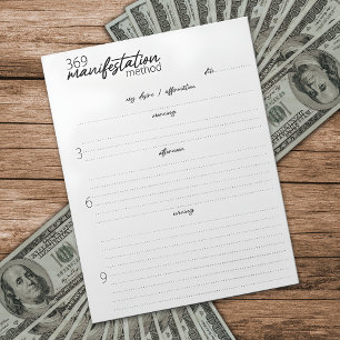 Bloc-note 369 Méthode de manifestation, Loi d'attraction