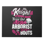 Bloc-note 37.Arboriste pour un coupe-arbre (Devant)