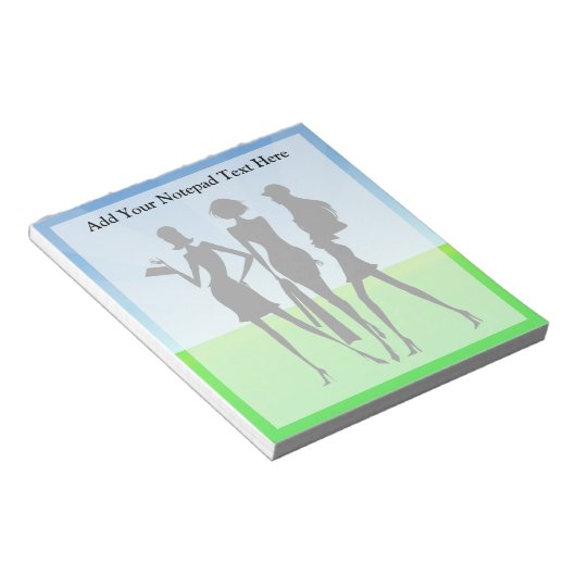 Bloc-note 3 Amis Femmes Shopping (Incliné)