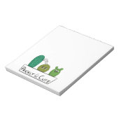 Bloc-note 3 bébés cactus de dessin animé dans un pot (Tourné)