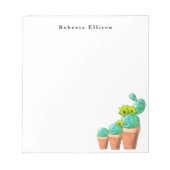 Bloc-note 3 Cactus pointillés du sud-ouest Plante Floral Cus (Devant)