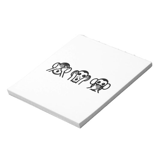 Bloc-note 3 Wise Monkeys Emoji (Tourné)