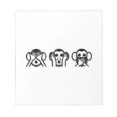 Bloc-note 3 Wise Monkeys Emoji (Devant)