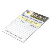 Bloc-note 40 pages - planificateur quotidien marguerite (Incliné)