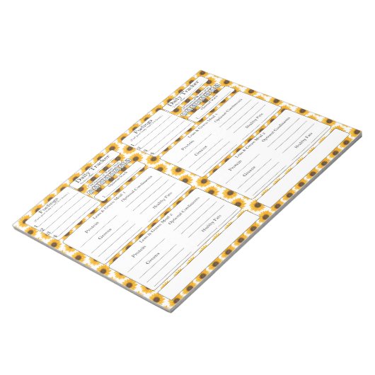 Bloc-note 4-2-1 Suivi des repas (Incliné)