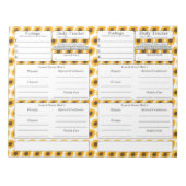 Bloc-note 4-2-1 Suivi des repas (Devant)